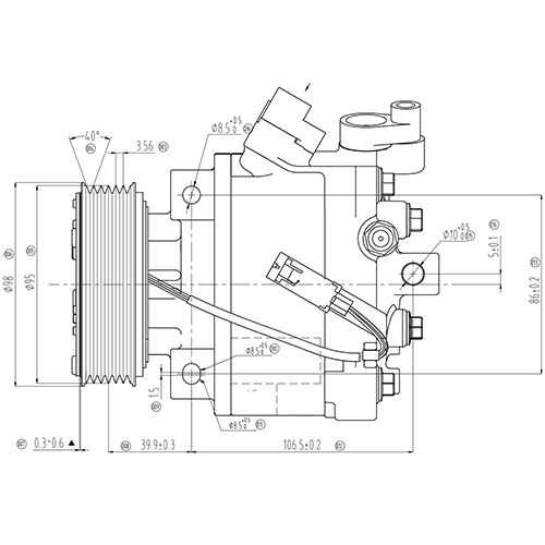 Z14435R — ZIKMAR — Компрессор кондиционера