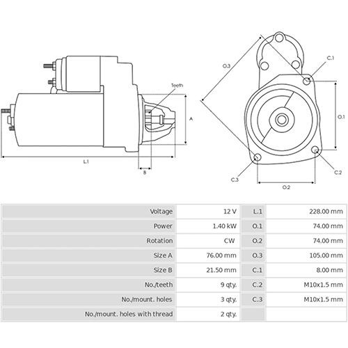 Z28561R — ZIKMAR — Стартер