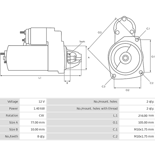 Z28562R — ZIKMAR — Стартер