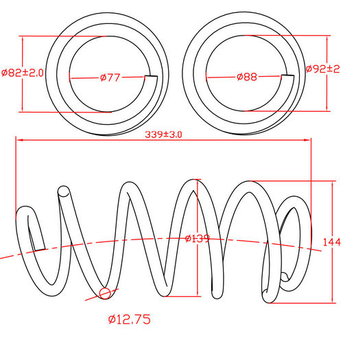 Z48154R — ZIKMAR — Пружина подвески передней