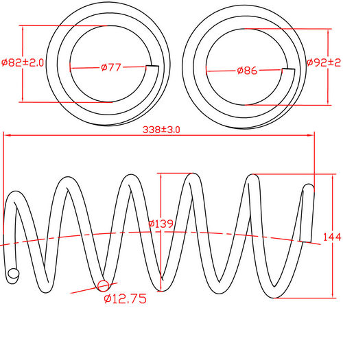 Z48157R — ZIKMAR — Пружина подвески передней