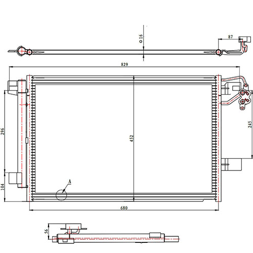 Z70559R — ZIKMAR — Радиатор кондиционера 