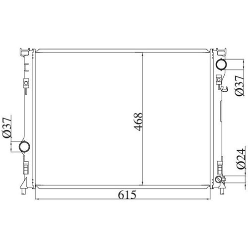 Z70615R — ZIKMAR — Радиатор охлаждения двигателя