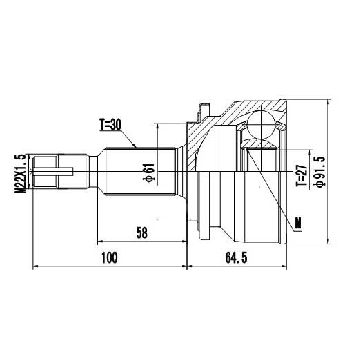 Z87002R — ZIKMAR — Шрус Наружный