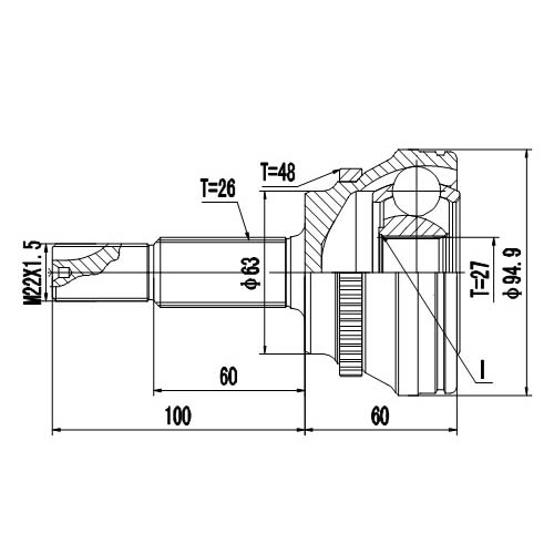 Z87010R — ZIKMAR — Шрус Наружный