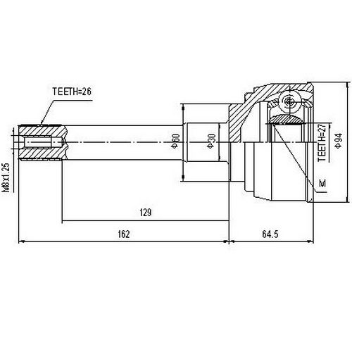 Z87016R — ZIKMAR — Шрус Наружный