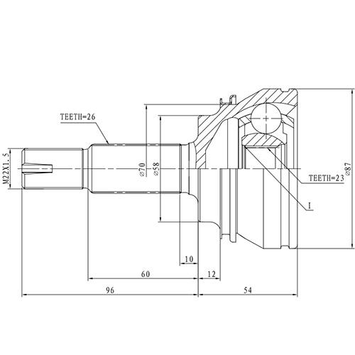 Z87027R — ZIKMAR — Шрус Наружный