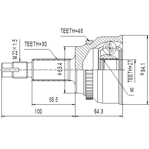 Z87032R — ZIKMAR — Шрус Наружный