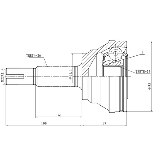 Z87040R — ZIKMAR — Шрус Наружный