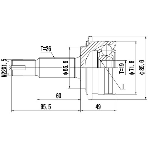 Z87057R — ZIKMAR — Шрус Наружный