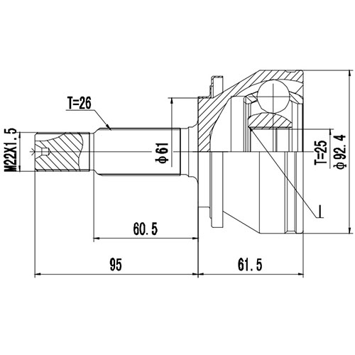 Z87069R — ZIKMAR — Шрус Наружный