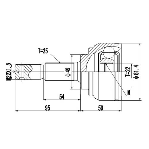 Z87103R — ZIKMAR — Шрус Наружный