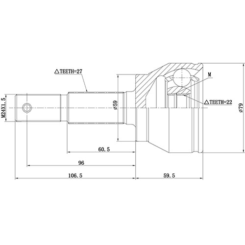 Z87105R — ZIKMAR — Шрус Наружный