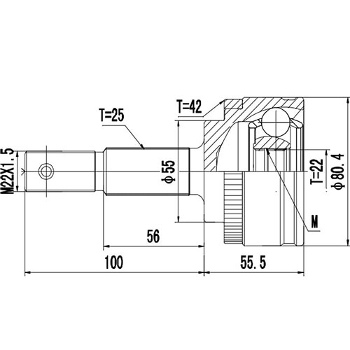 Z87156R — ZIKMAR — Шрус Наружный