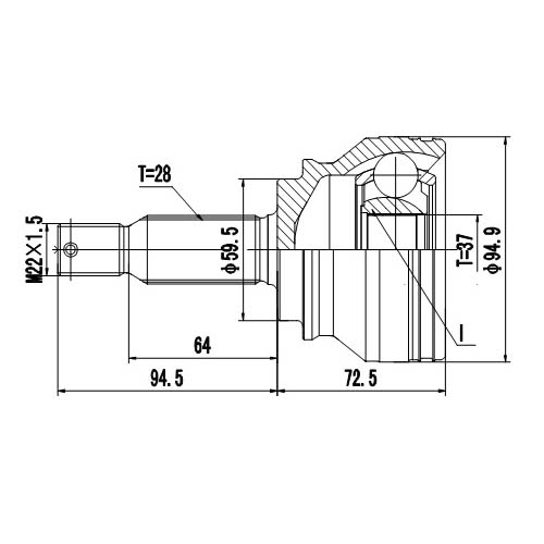 Z87200R — ZIKMAR — Шрус Наружный