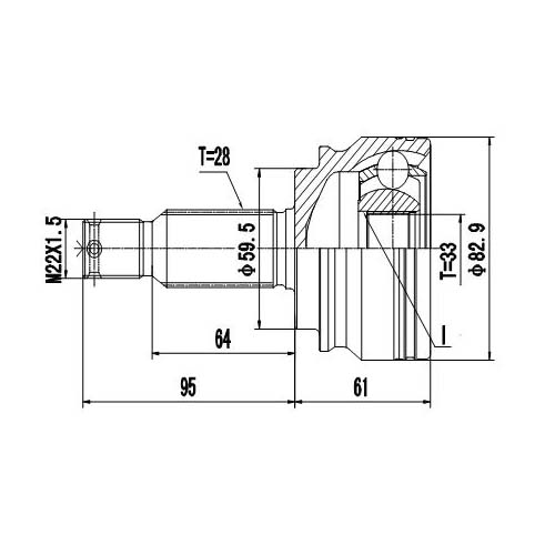 Z87202R — ZIKMAR — Шрус Наружный