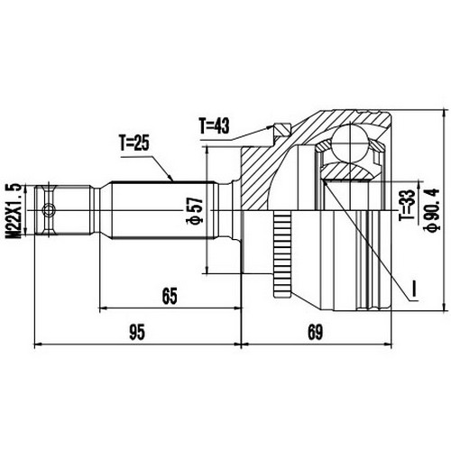 Z87230R — ZIKMAR — Шрус Наружный