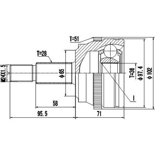 Z87245R — ZIKMAR — Шрус Наружный