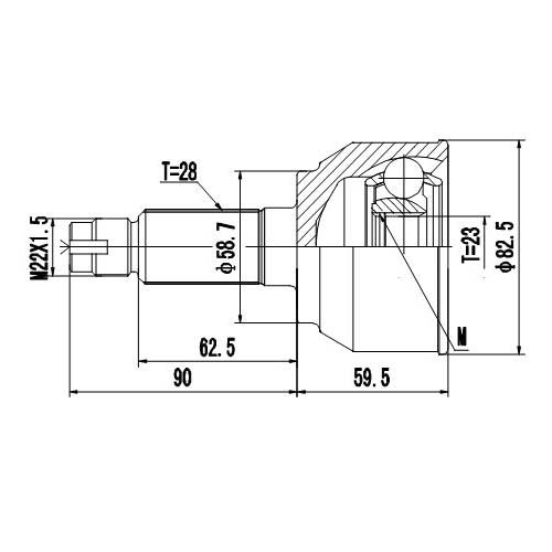 Z87251R — ZIKMAR — Шрус Наружный