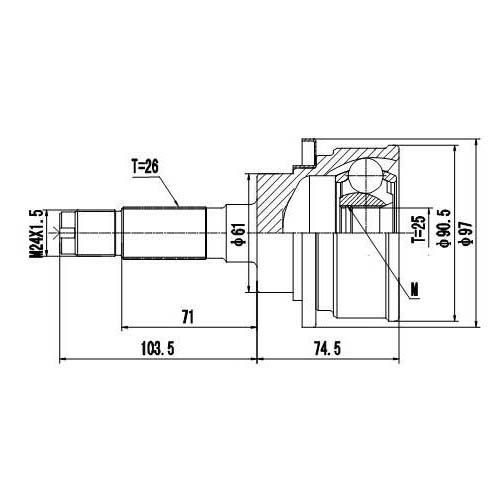 Z87254R — ZIKMAR — Шрус Наружный