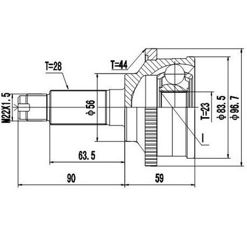 Z87263R — ZIKMAR — Шрус Наружный