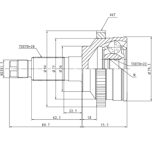 Z87268R — ZIKMAR — Шрус Наружный