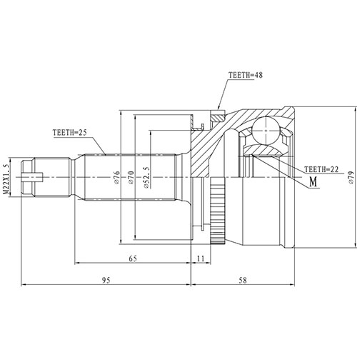 Z87295R — ZIKMAR — Шрус Наружный