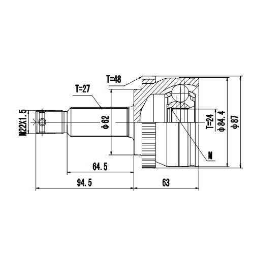 Z87302R — ZIKMAR — Шрус Наружный