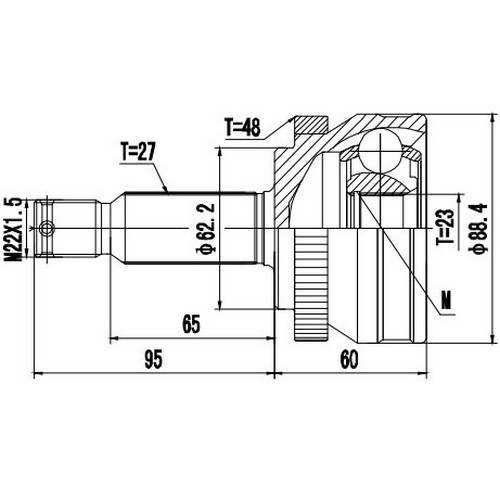 Z87324R — ZIKMAR — Шрус Наружный