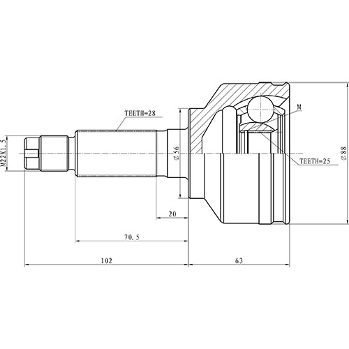 Z87338R — ZIKMAR — Шрус Наружный