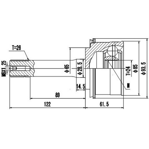 Z87341R — ZIKMAR — Шрус Наружный