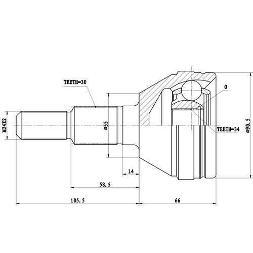 Z87350R — ZIKMAR — Шрус Наружный