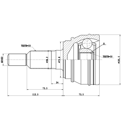 Z87352R — ZIKMAR — Шрус Наружный