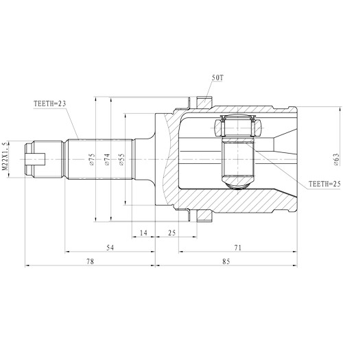 Z87402R — ZIKMAR — Шрус Наружный