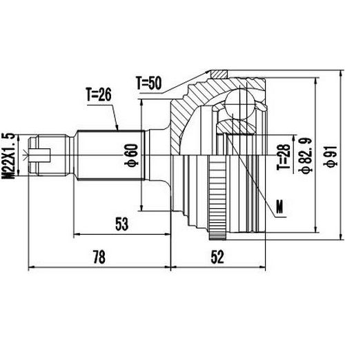 Z87409R — ZIKMAR — Шрус Наружный