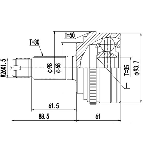 Z87427R — ZIKMAR — Шрус Наружный