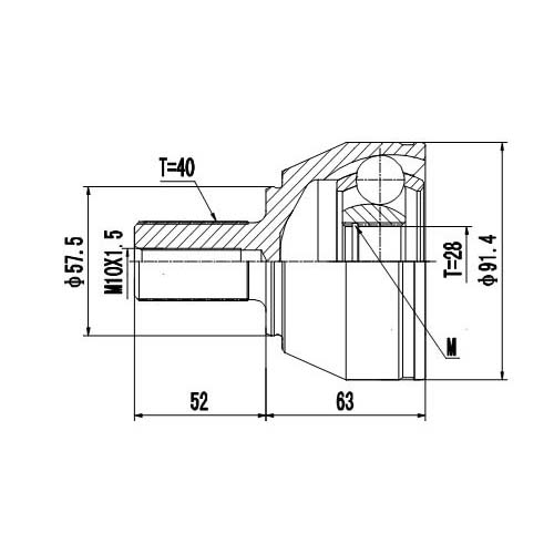 Z87431R — ZIKMAR — Шрус Наружный