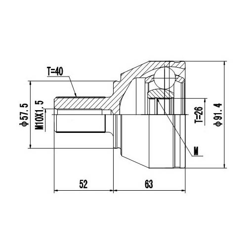 Z87432R — ZIKMAR — Шрус Наружный