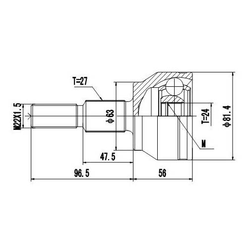 Z87434R — ZIKMAR — Шрус Наружный