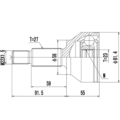 Z87446R — ZIKMAR — Шрус Наружный