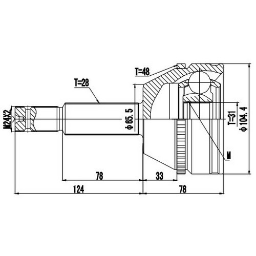 Z87452R — ZIKMAR — Шрус Наружный