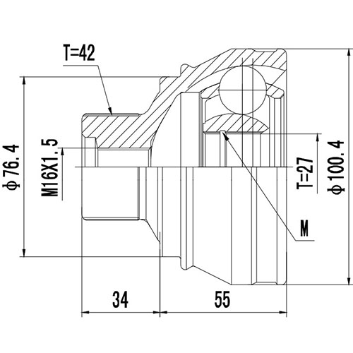 Z87464R — ZIKMAR — Шрус Наружный