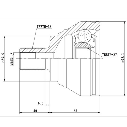 Z87470R — ZIKMAR — Шрус Наружный