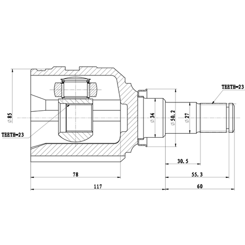 Z87500R — ZIKMAR — Шрус Внутренний