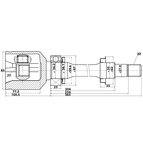 Z87516R — ZIKMAR — Шрус Внутренний