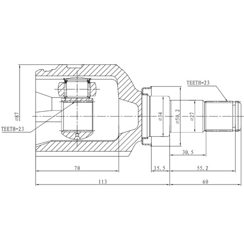 Z87573R — ZIKMAR — Шрус Внутренний