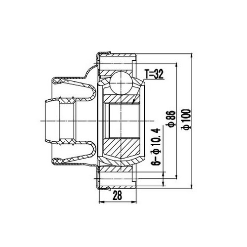 Z87587R — ZIKMAR — Шрус Карданного Вала