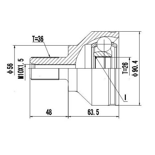 Z87590R — ZIKMAR — Шрус Наружный