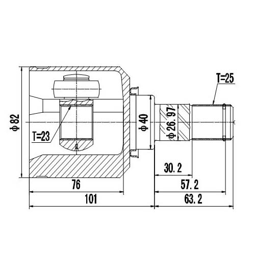 Z87604R — ZIKMAR — Шрус Внутренний