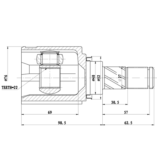 Z87607R — ZIKMAR — Шрус Внутренний